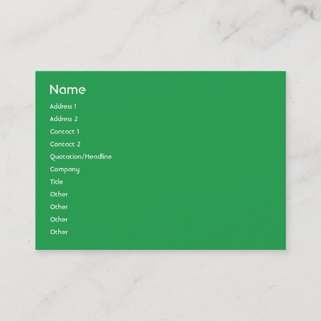 Italy - Chubby Business Card (Front)