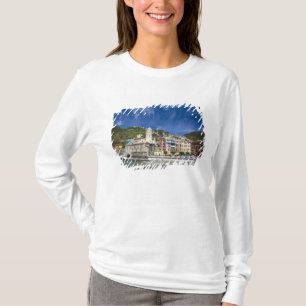 Italy, Cinque Terre, Vernazza, Harbour and Church  T-Shirt