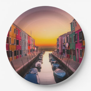 Italy Cityscape        Paper Plate