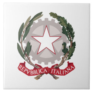 Italy Coat arms country symbol flag emblem italian Tile
