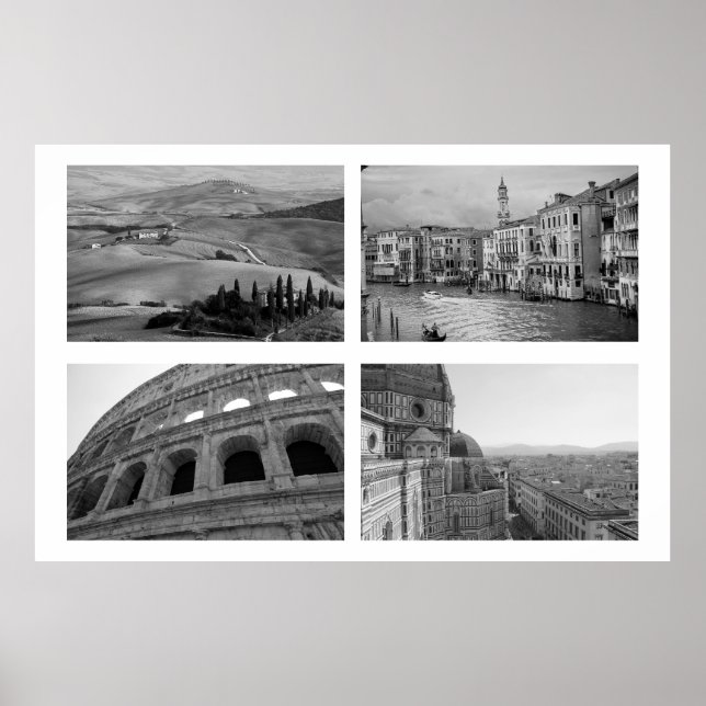 Italy Collage Poster (Front)