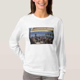 Italy, Como Province, Bellagio. Lakeside cafe. T-Shirt