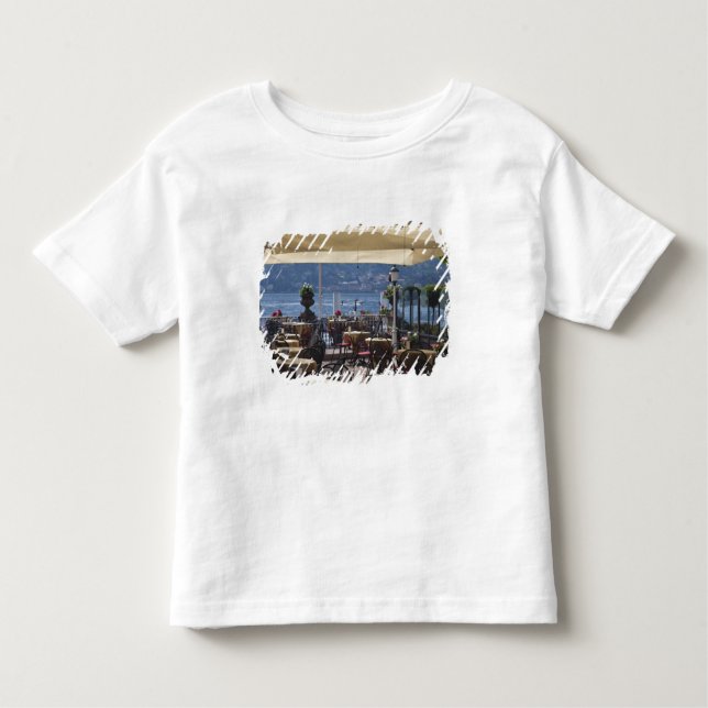 Italy, Como Province, Bellagio. Lakeside cafe. Toddler T-Shirt (Front)