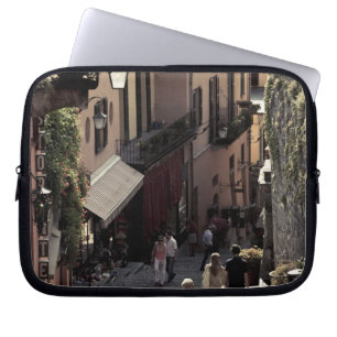 Italy, Como Province, Bellagio. Salita 2 Laptop Sleeve