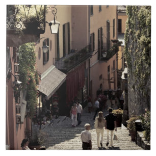 Italy, Como Province, Bellagio. Salita 2 Tile