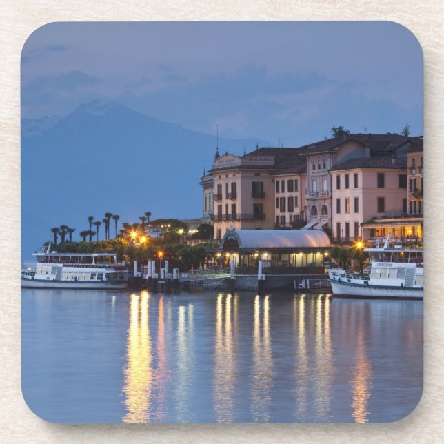 Italy, Como Province, Bellagio. Town view, Coaster (Front)