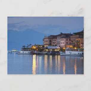 Italy, Como Province, Bellagio. Town view, Postcard