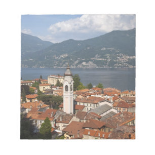 Italy, Como Province, Menaggio. Town view and Notepad