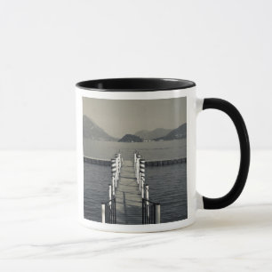 Italy, Como Province, Tremezzo. Lake pier. Mug