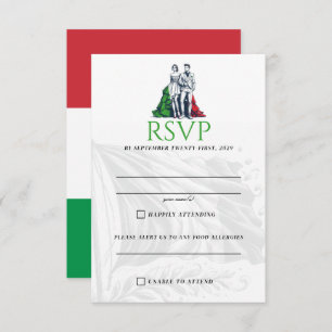 Italy Couple RSVP Card