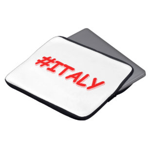 "#ITALY" Cute Design. Buy Now Laptop Sleeve