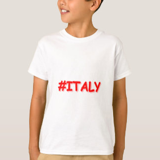 "#ITALY" Cute Design. Buy Now T-Shirt