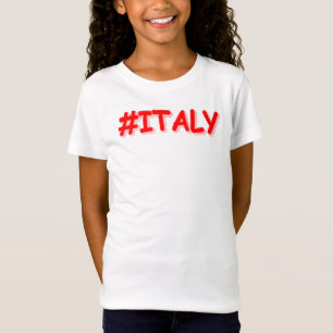 "#ITALY" Cute Design. Buy Now T-Shirt