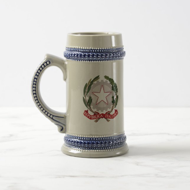 italy emblem beer stein (Left)