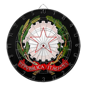 Italy Emblem Dark Dartboard