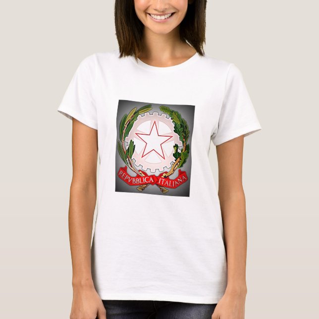 Italy Emblem Dark Edge T-Shirt (Front)