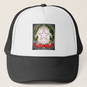 Italy Emblem Dark Edge Trucker Hat