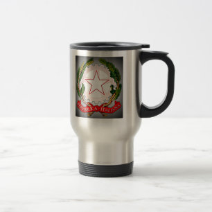 Italy Emblem Dark Travel Mug