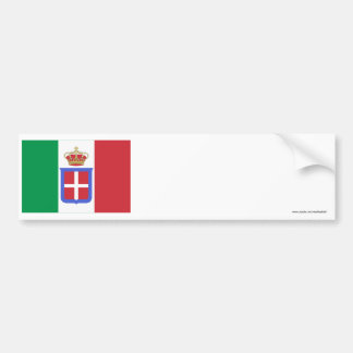 Italy Flag (1861-1946) Bumper Sticker