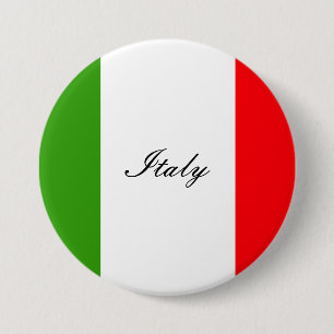 Italy Flag 7.5 Cm Round Badge