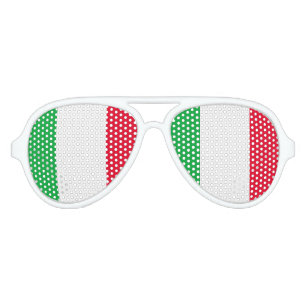 Italy Flag Aviator Sunglasses