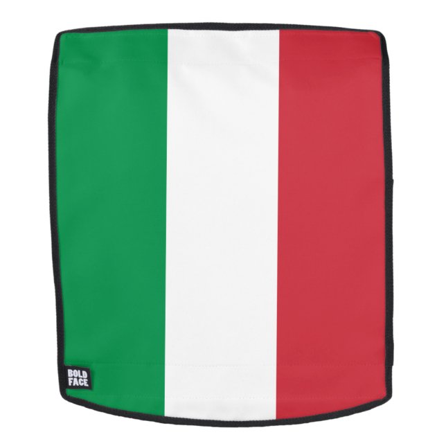 Italy Flag Backpack (Removable Face)