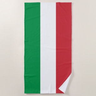 Italy Flag Beach Towel