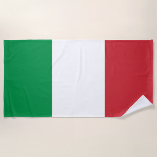 Italy flag beach towel
