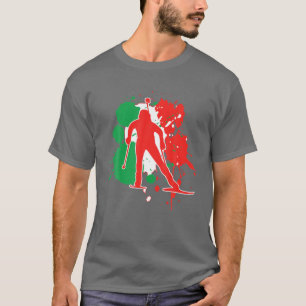 Italy Flag Biathlonist - Italian Biathlon T-Shirt