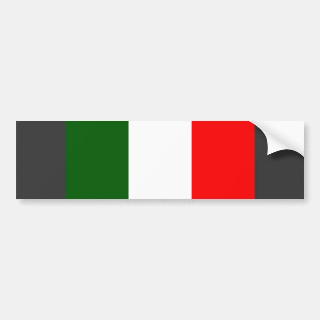 Italy Flag Bumper Sticker (Front)