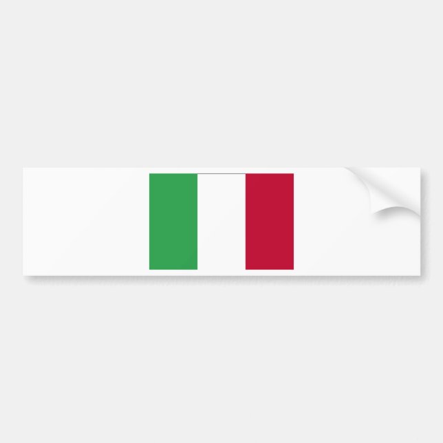 ITALY FLAG BUMPER STICKER (Front)