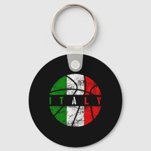 Italy Flag Bysketbyll Italian Team Fan Lover  Key Ring
