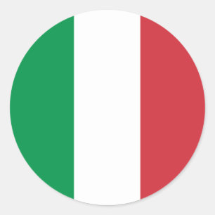 Italy Flag Classic Round Sticker