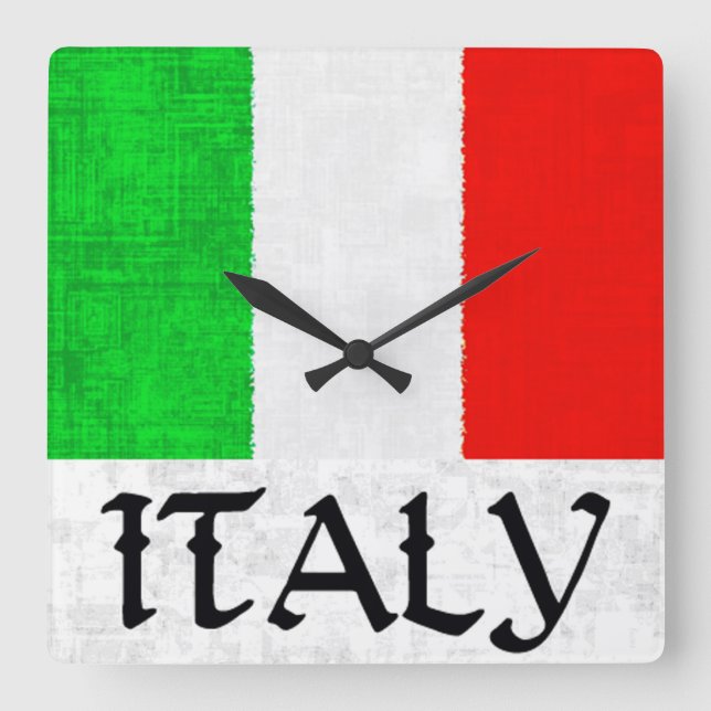 ITALY FLAG Clock (Front)