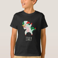 Italy Flag Dabbing Unicorn