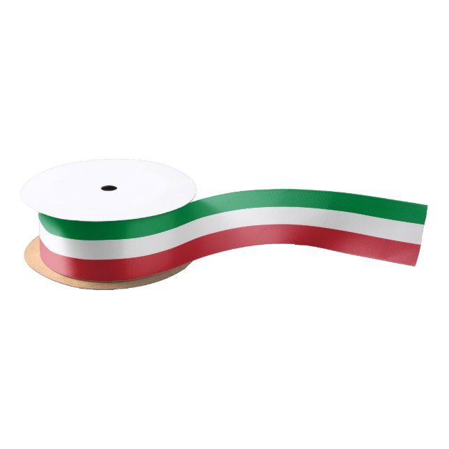 Italy flag gift ribbon for Italian theme party Satin Ribbon (Spool)