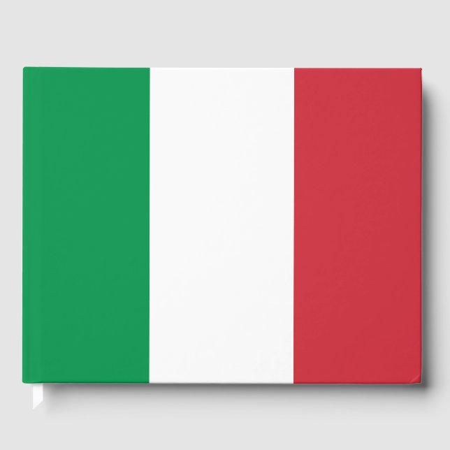Italy Flag Guest Book (Front)