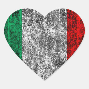 italy flag heart sticker