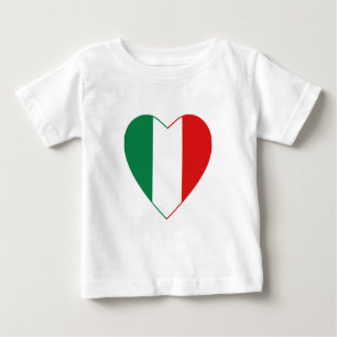 Italy Flag Heart T-Shirt