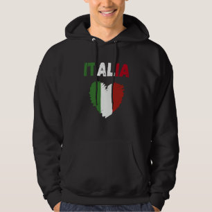 Italy Flag Holiday Italy Heart Italian Flag Hoodie