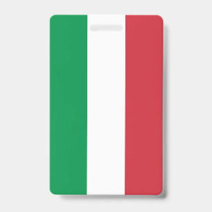 Italy Flag ID Badge
