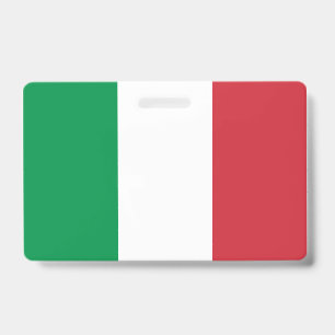Italy Flag ID Badge