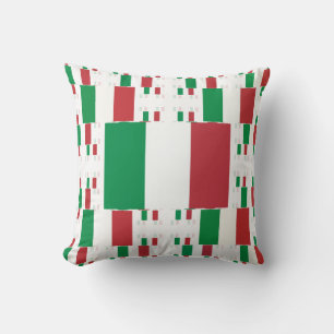 Italy Flag in Multiple Layers 2 Cushion