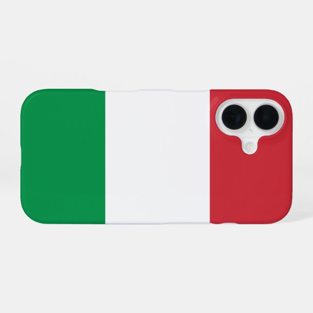 Italy Flag iPhone 16 Case (Back Horizontal)