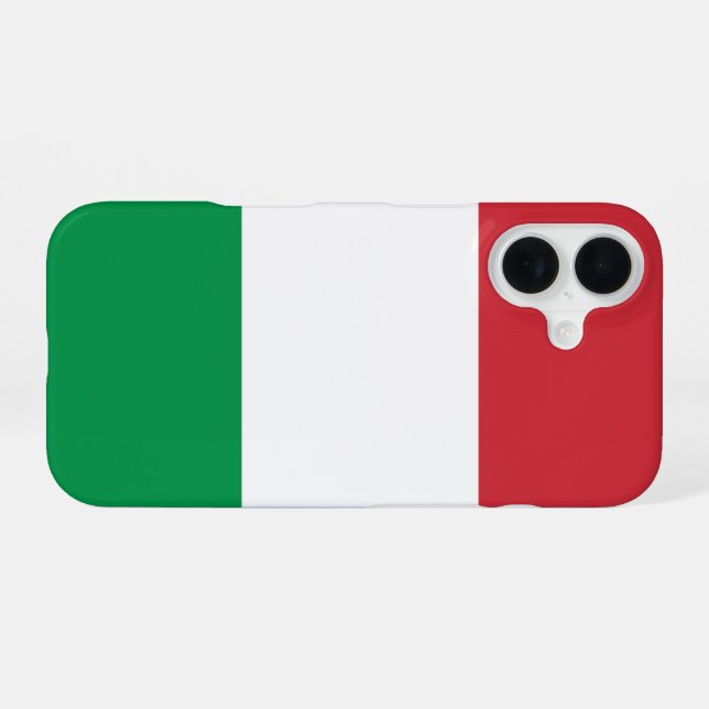 Italy Flag iPhone 16 Case (Back Horizontal)