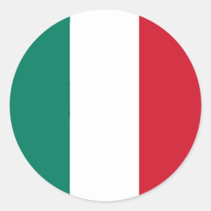 Italy flag Italia Italian Il Tricolore Classic Round Sticker