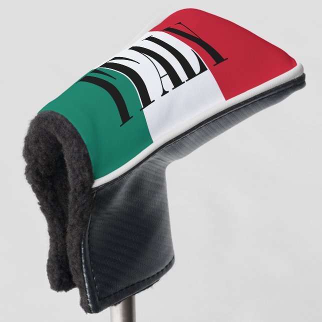 Italy flag Italia Italian Il Tricolore Golf Head Cover (3/4 Front)