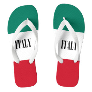 Italy flag Italia Italian Il Tricolore Jandals