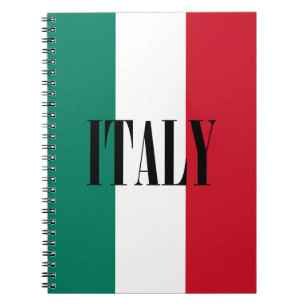 Italy flag Italia Italian Il Tricolore Spiral Notebook