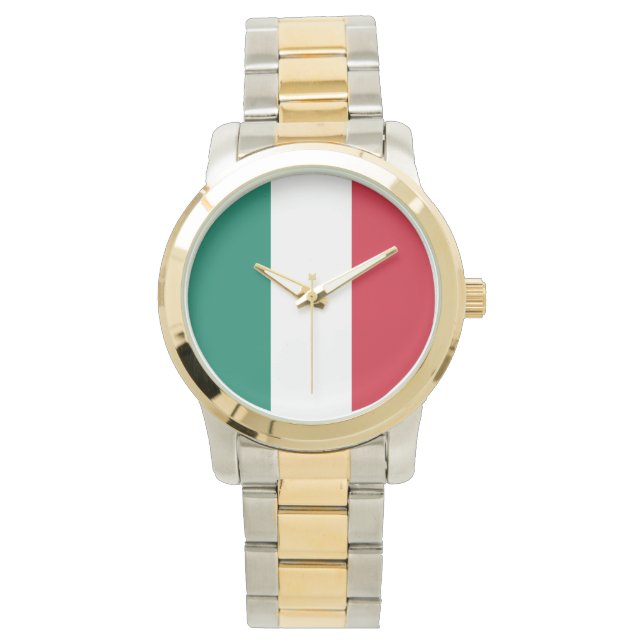 Italy flag Italia Italian Il Tricolore Watch (Front)